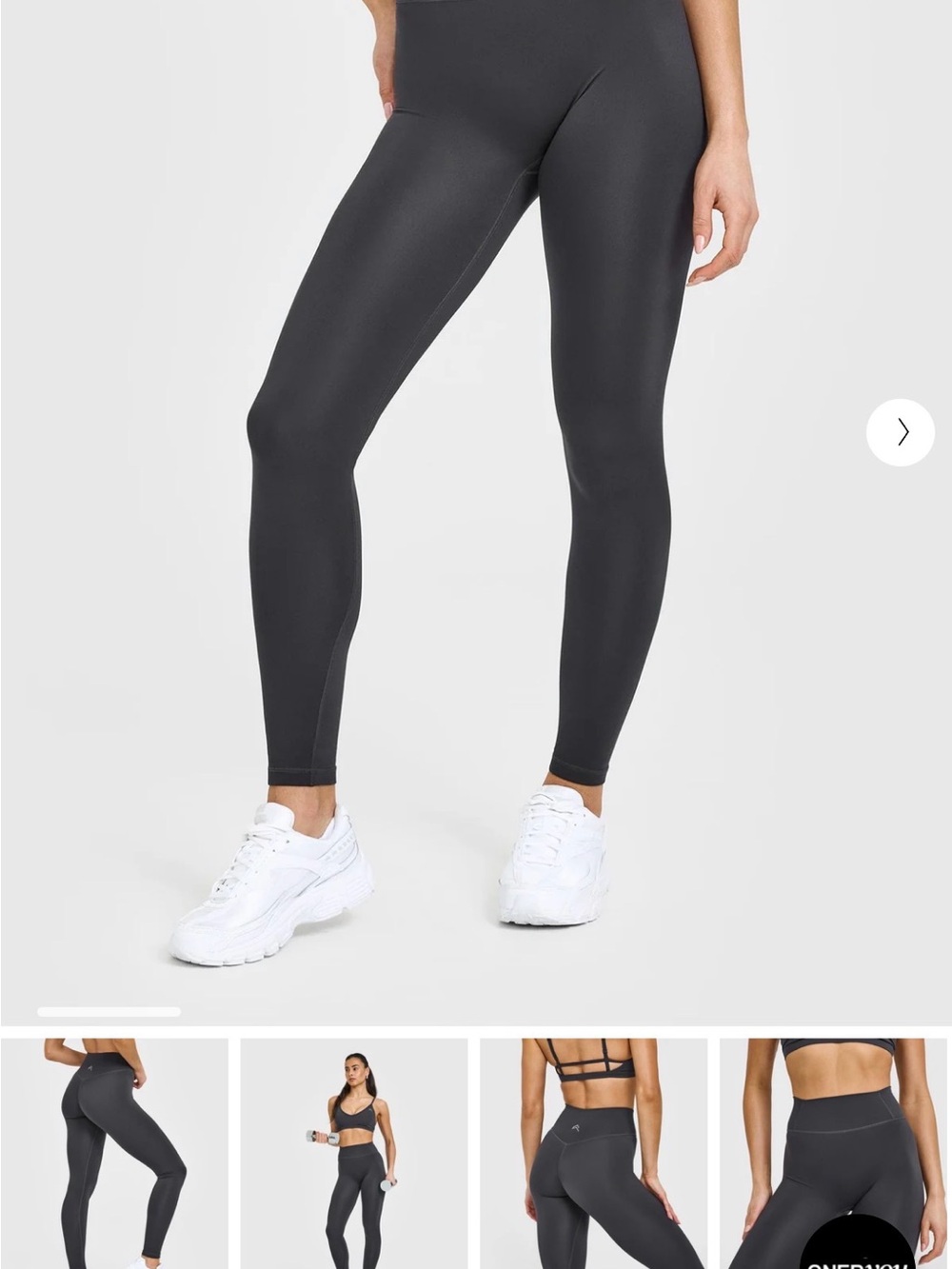 Oner Active High-Rise timeless coal leggings size small short
